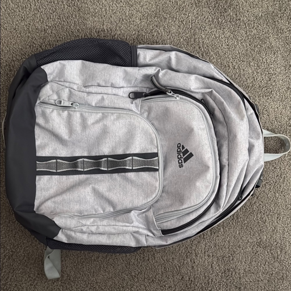 Adidas Gray Athletic Backpack Versatile And Durab… - image 1